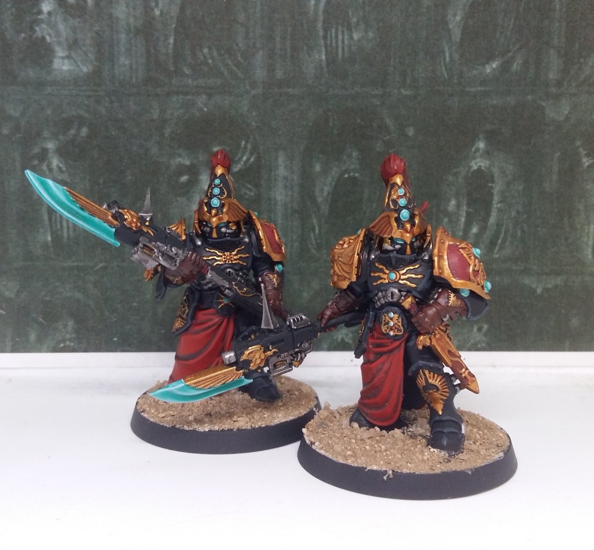 SpartanB3126's tweet image. More Custodian Wardens done. Heard while its good bodyguard unit for Character, its too point expensive?

#WarhammerCommunity #warhammer40k #warhammer #PaintingWarhammer