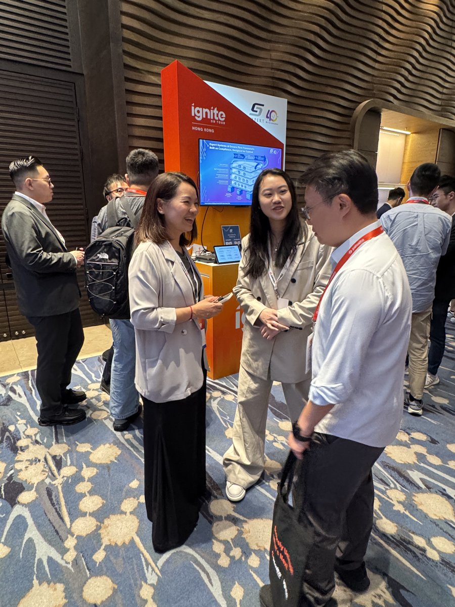 ExpertSystemsHK's tweet photo. We were pleased to participate in and sponsor Palo Alto Networks Ignite on Tour 2026 on 15 Apr. The event provided an excellent platform to showcase our end‑to‑end AI adoption and ecosystem defense solutions, generating strong interest and valuable discussions with industry peers https://t.co/kbq6IowtG6