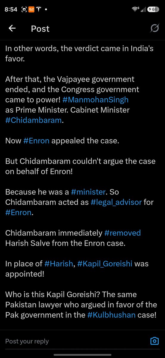popcornpassions's tweet image. #Chidambaram appointed #Pakistani lawyer to fight for Indian govt against Enron and ended up paying 1000s of crores and this is the same lawyer that fought against #Kulbhushan &amp;amp; India.

Is there no limit to the depravity Congress govt and the level of corruption?