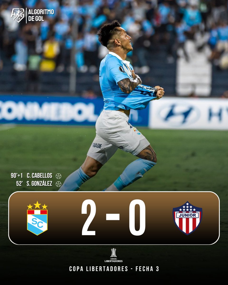 🏆 ¡EQUIPO COPERO!

Cristal ganó en casa a Junior 🇨🇴 y es puntero de su grupo con 6 puntos y dos triunfos como local en el torneo.

El equipo de Ze Ricardo 🇧🇷 fue otro definitivamente a comparación del nivel mostrado en Liga 1. 🔥
