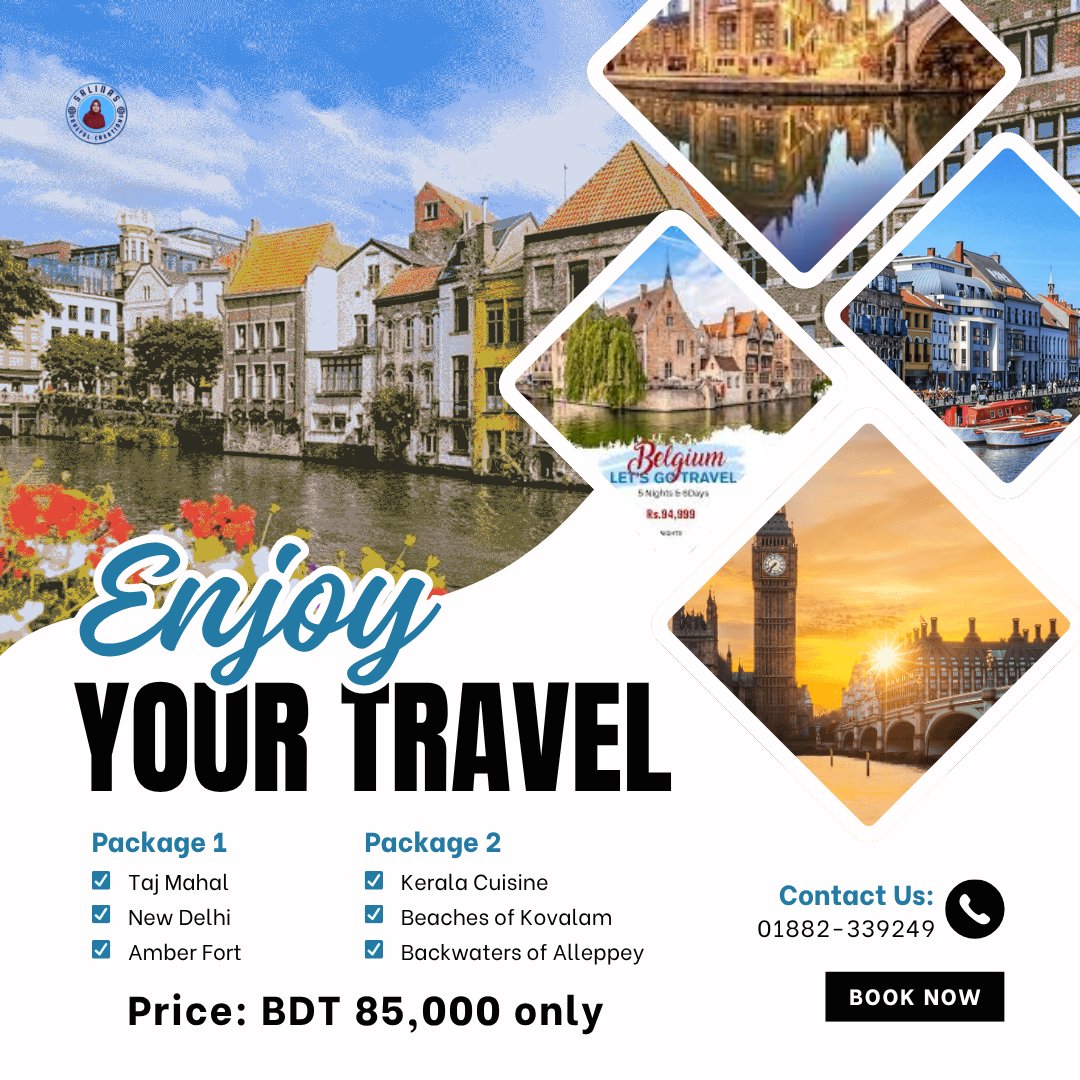 SYeasmin61070's tweet image. 🇧🇪 Belgium Tour Package | 5 Days / 4 Nights
• Grand Place &amp;amp; Atomism
• Bruges Canal Cruise 🚤
• Gravestone Castle &amp;amp; St. Bavo’s Cathedral
📅 Limited Slots Available!
📩 DM to Book Your Europe Dream Trip ✈️
#Belgium #BelgiumTour #EuropeTrip #TravelDeals #Brussels #Bruges #Ghent