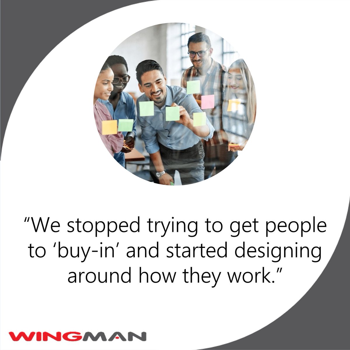 wingman_ltd's tweet image. People commit when the system supports them.

Adapt the delivery environment to the human reality.

What friction can you remove this month to support delivery?

wingmanltd.com 

#Strategy #Leadership #FlyHigherAndFasterWithLessEffort