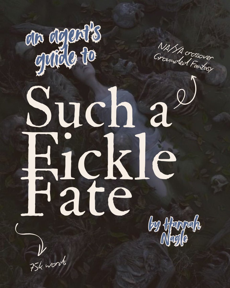 hannahgnagle's tweet photo. Presenting my #agentguide for SUCH A FICKLE FATE, my 75k grounded fantasy featuring:

🤍Celtic mythology
🤍Seer FMC/Demigod MMC
🤍intertwined destinies
🤍anxiety &amp; depression rep
🤍slow burn
🤍female friends/found fam
🤍real-world setting

#questpit #NA #YA #Q #F https://t.co/1mMp4jGvve