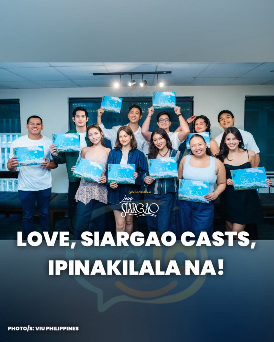 holaphofficial's tweet photo. CHIKA: Casts ng bagong collab serye ng GMA, Viva, at VIU na #LoveSiargao, ipinakilala na!

Bibida sa serye sina Alden Richards at Nadine Lustre na magtatambal for the first time. https://t.co/8yHW5GIqpV