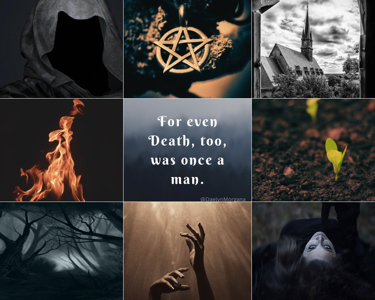 DaelynMorgana's tweet image. Coming to the #amquerying trenches in…🤷🏻‍♀️.

✨3 interested agents✨
🏛️Meddling Greek deities &amp;amp; more
☠️Death as a god
🕯️Salem persecution
🖤Platonic love rep
☯️ Mind, body, &amp;amp; soul parallels
🪦 Lost souls
🥀 Wilted purposes
🫥 Journey of mortality

#questpit #A #F #W