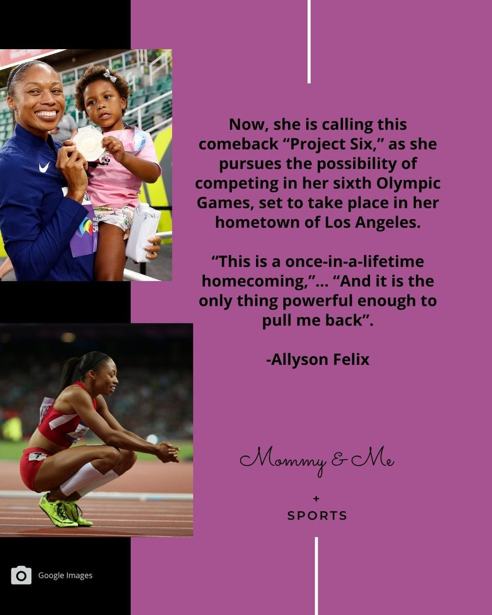 Wray_Alexandra's tweet photo. Because why not 👏🏽👏🏽👏🏽

📸: IG @mommyandmesports #allysonfelix #olympics https://t.co/Sp14cyP9tT