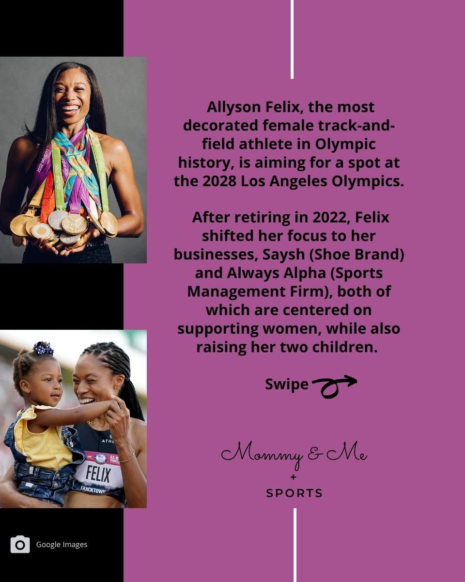 Wray_Alexandra's tweet photo. Because why not 👏🏽👏🏽👏🏽

📸: IG @mommyandmesports #allysonfelix #olympics https://t.co/Sp14cyP9tT