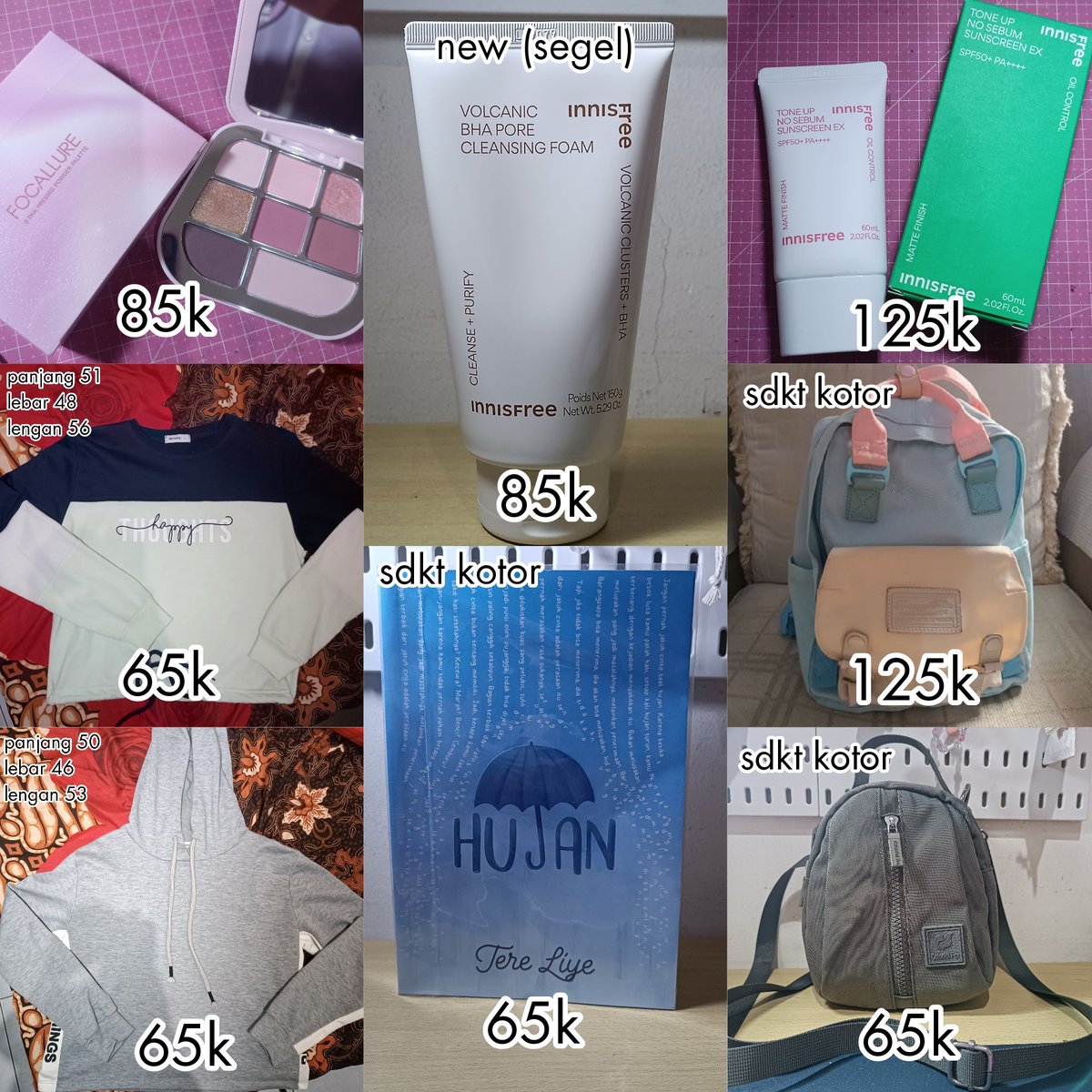 rainycharts's tweet photo. WTS PRELOVED 
Boleh nego
Dom Bandung https://t.co/LMd2aYa5bK