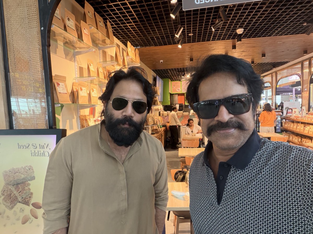 actorbrahmaji's tweet photo. Met the man himself Sandeep Reddy Vanga 🔥 https://t.co/HFTI3vvsIV