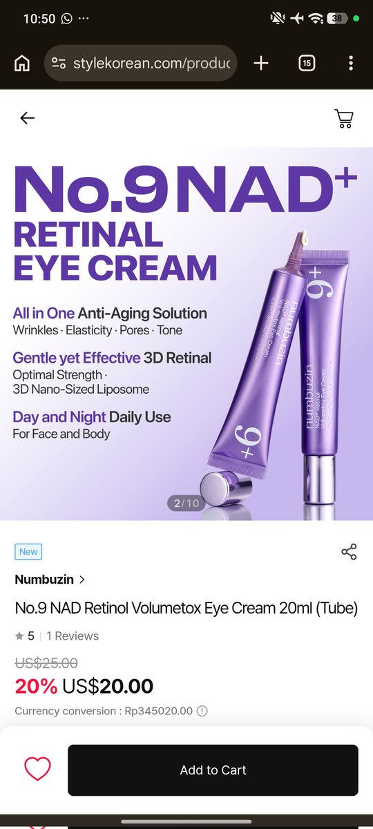 Info yang open jastip numbuzin retinal eye cream ini dong, harus pakai kemasan terbaru. Sertakan estimasi tiba, kalau cocok nanti aku DM. Kemungkinan butuh lebih dari satu