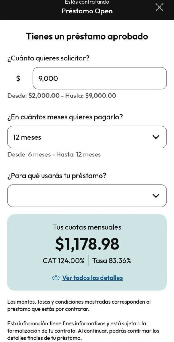 InversionesAld's tweet photo. 🖤🇲🇽 Openbank México ya comenzó a liberar préstamos personales desde su app.
Se pueden dar una idea con esta captura, pero recuerden que la oferta dependerá del perfil de cada persona.
💬 ¿Les parece una opción competitiva?
#Openbank #Santander #FinanzasPersonales #Préstamos https://t.co/q9gakSxVJI