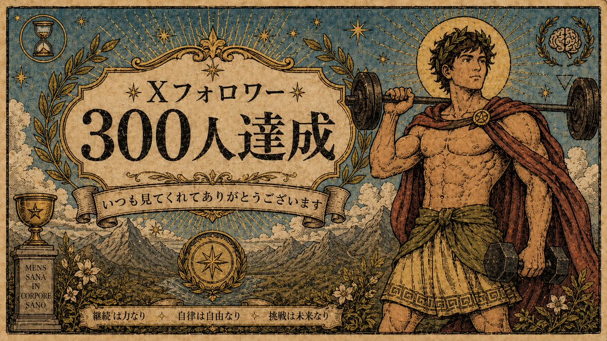 筋トレ再起動ノート|マッスルちゃむ tweet media