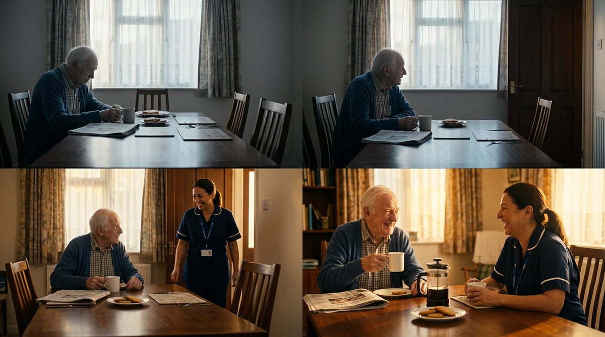 SeniCarePlus's tweet photo. Social isolation is as harmful as 15 cigarettes a day.

Thousands of Long Island seniors spend entire days alone.

Companion care is a lifeline, not a luxury.

💛 Tag a senior you know.

#CompanionCare #LongIsland https://t.co/I4BWO1pINj
