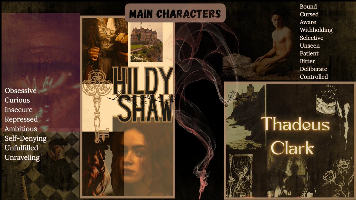 BMFwrites's tweet image. Adult Paranormal Romance 

A preservationist studying a sealed manor discovers the house is alive because a man is bound within its walls. She must break his curse before the last heir dies or he becomes part of it forever.

🥀🖤✨️

#Questpit #PR #R #Q