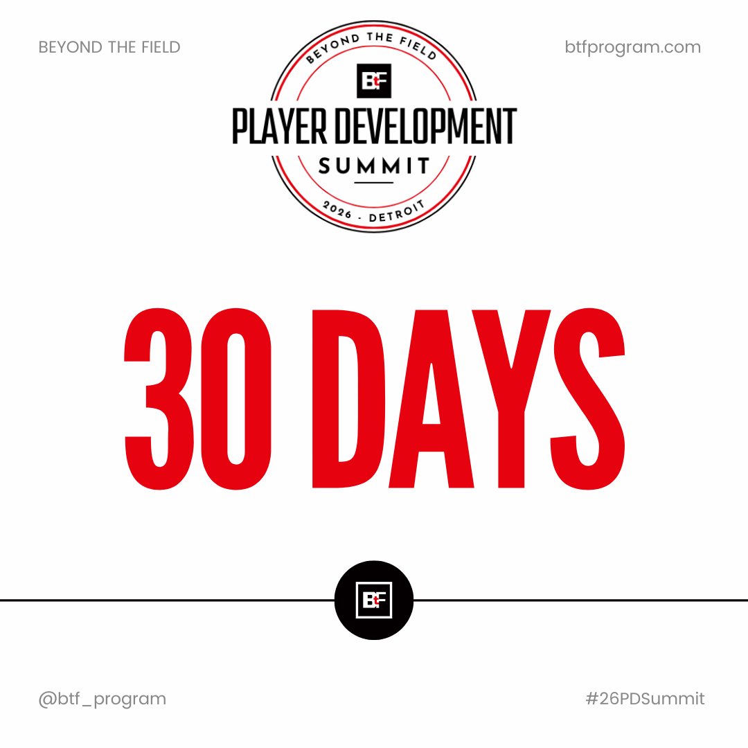 Beyond The Field - Player Development tweet media