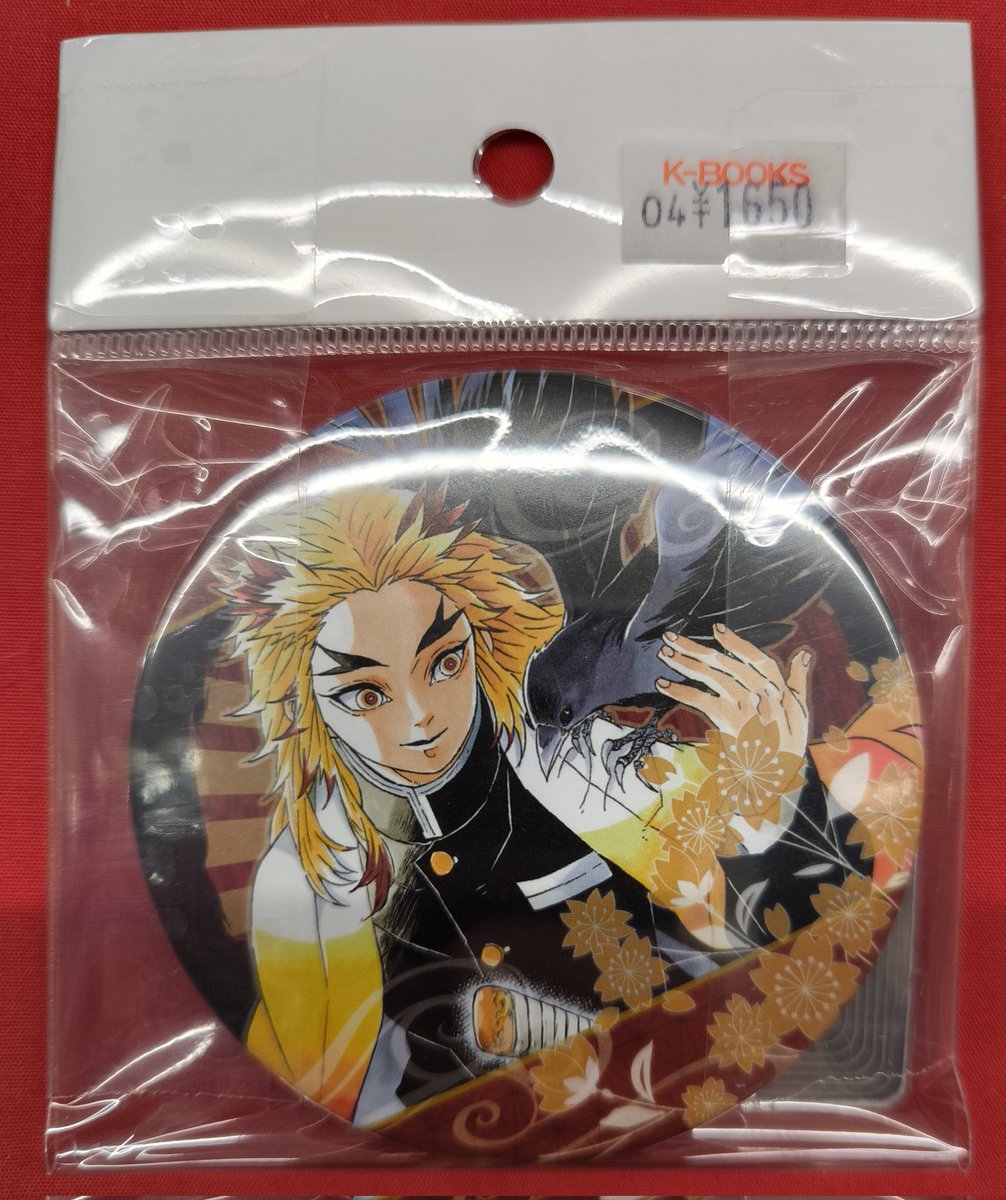 入荷情報】 鬼滅の刃 より 煉󠄁獄杏寿郎 コレクション缶バッジ 第1弾