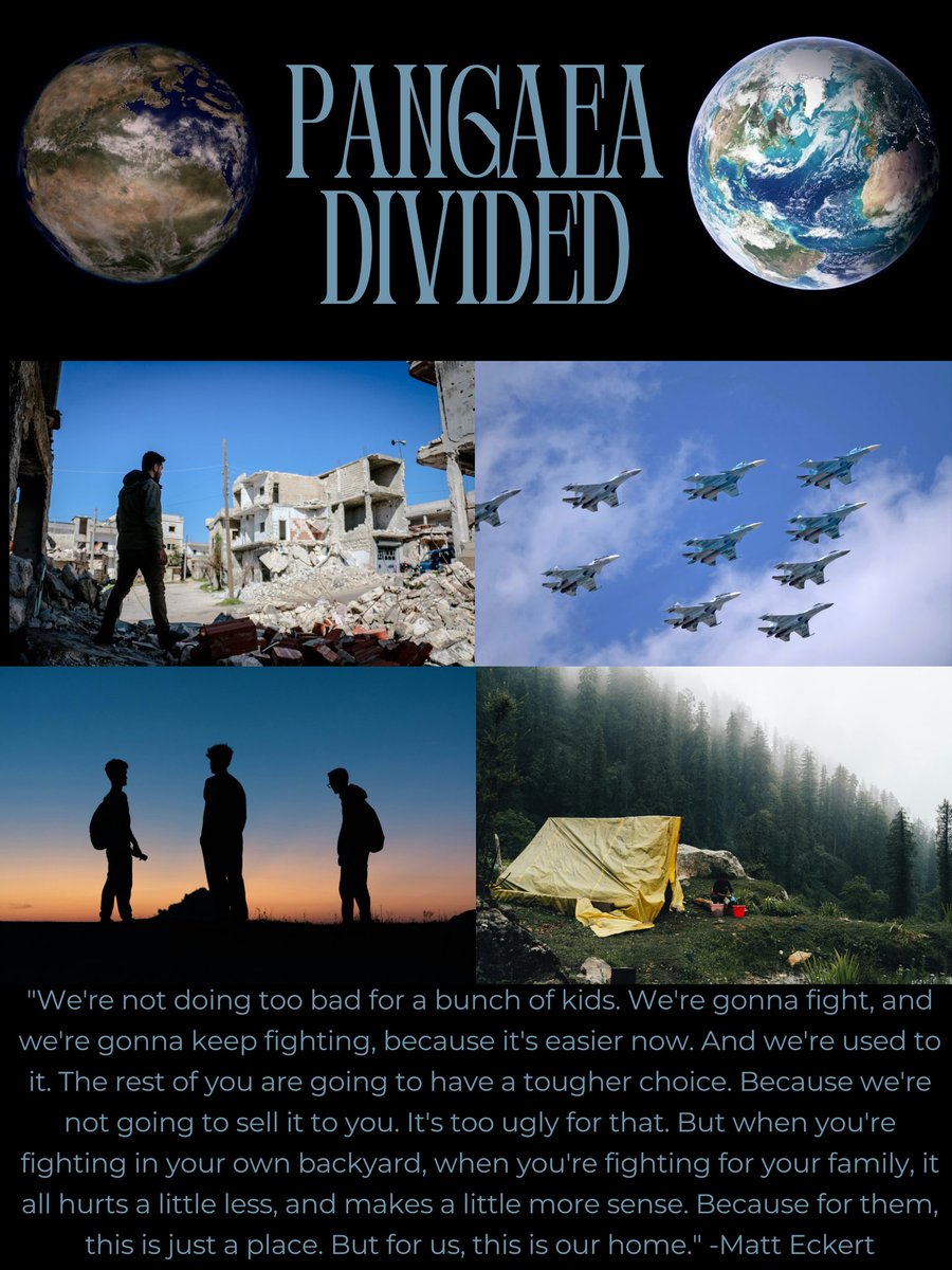 CrystalBAuthor's tweet image. Pangaea Series x Lost on the Last Continent

When Pangaea is thrown into all out war Katie and her friends struggle to survive in the new world they are thrown into as they try to find their way home. 

#W #A #AU #T #QuestPit