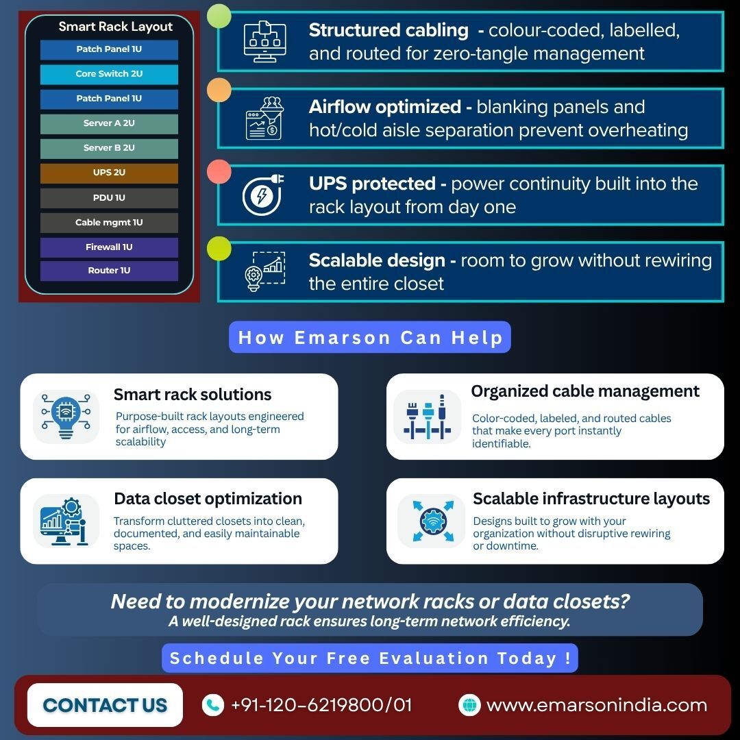 Emarsonindia's tweet image. Your network rack says more about your IT than you think.

Messy setups can quietly impact performance and efficiency.

Time to take a closer look.

#NetworkRacks #ITInfrastructure #EnterpriseIT