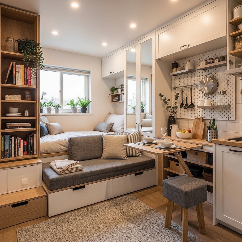 HBiruni55272's tweet image. A room feels cramped long before it runs out of spaceit usually runs out of places to hide what’s in it
#small #apartemen #homeforhomeless