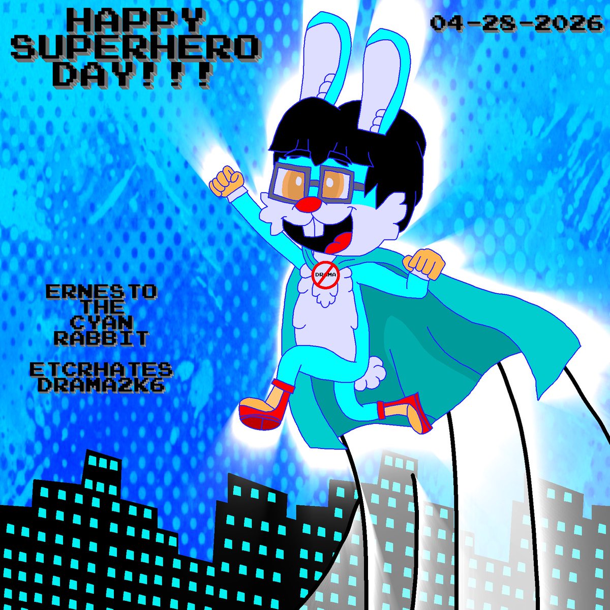 ETCR2K6's tweet image. Happy #superheroday2026 what is your favorite superheroes?

DA Post: deviantart.com/etcrhatesdrama…

#anthro #furry #ibispaintx #digitart #ernestothecyanrabbit #sfw #superhero #city #buildings