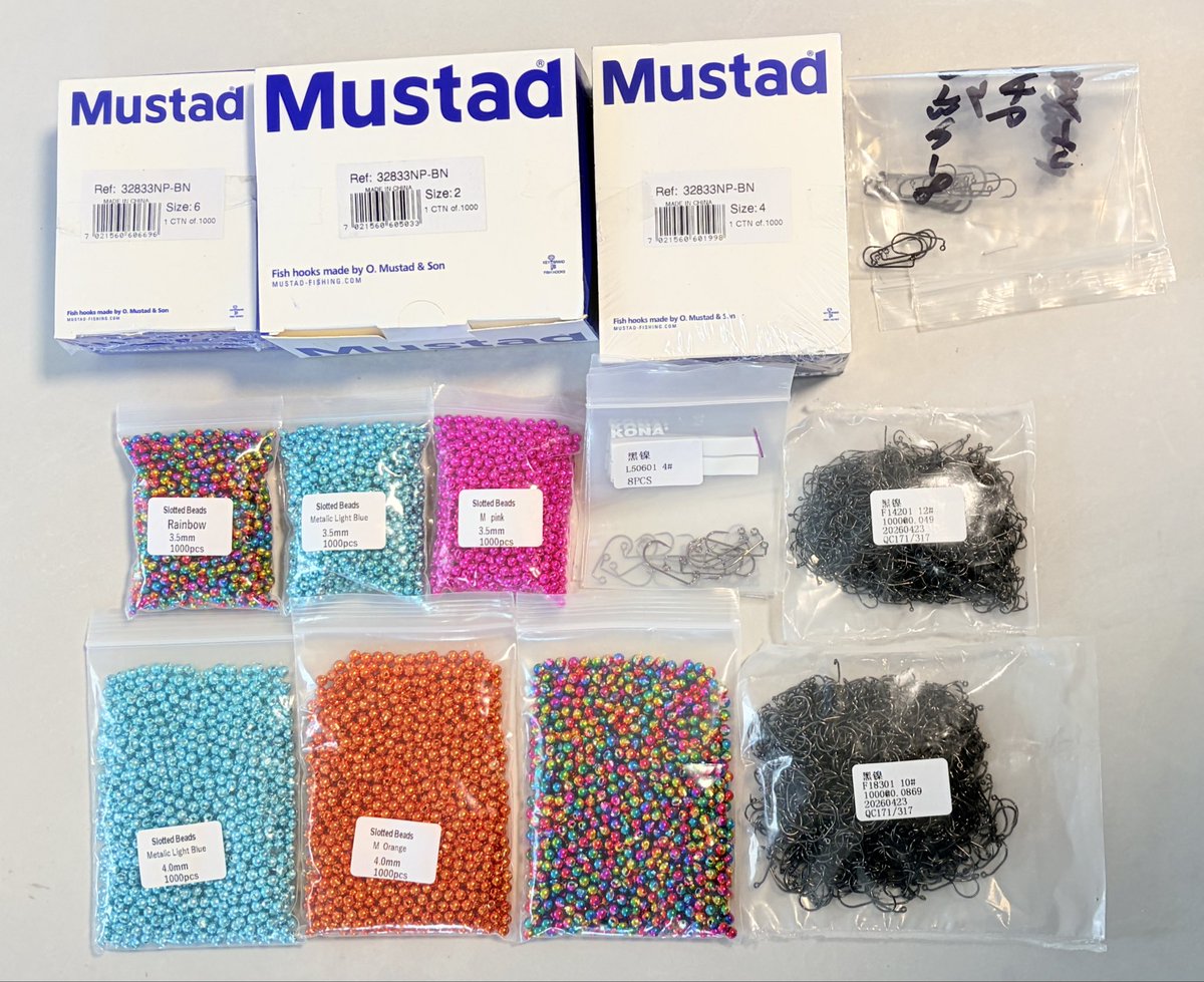 fishingweights's tweet photo. Sending beads and hooks https://t.co/kcctBFR6Od