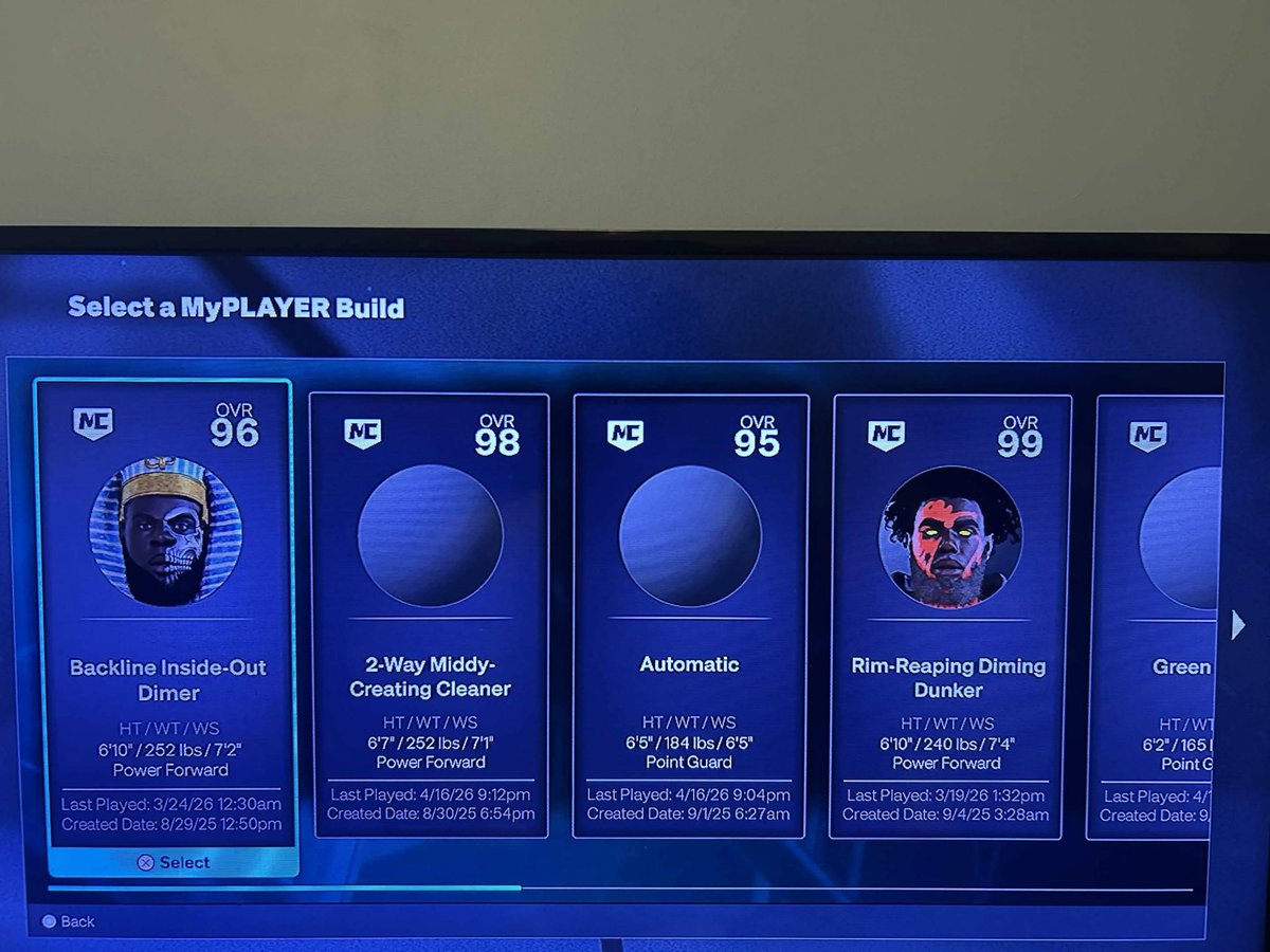 AllHail5ive's tweet image. Vet 3 Playstation Account 💙
Basketball Gods Event WON 🏆
Every Maxed build you need ✅
214 Lifetime Challenges / Shooting Spec
570k VC 💰

Best prices you’ll find + fastest deals. I don’t waste time. 🕺🏽

#NBA2K26 #2KCommunity #BasketballGodz #2KAccounts #2KForSale #2KMarket