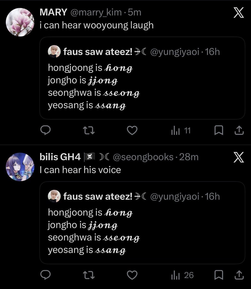 yeosang's wife tweet media