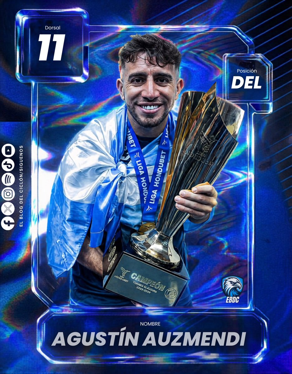 ElBlogDelCiclon's tweet image. Argentinos campeones con el FC Motagua: Agustín Auzmendi. EL PISTOLERO. GOLEADOR TOTAL. 🇦🇷🦅🔫

¿Quien sigue? Déjanos el nombre de tu futbolista argentino favorito campeón con Motagua en los comentarios 👀🙏🏻

#MOTAGUA #EBDC