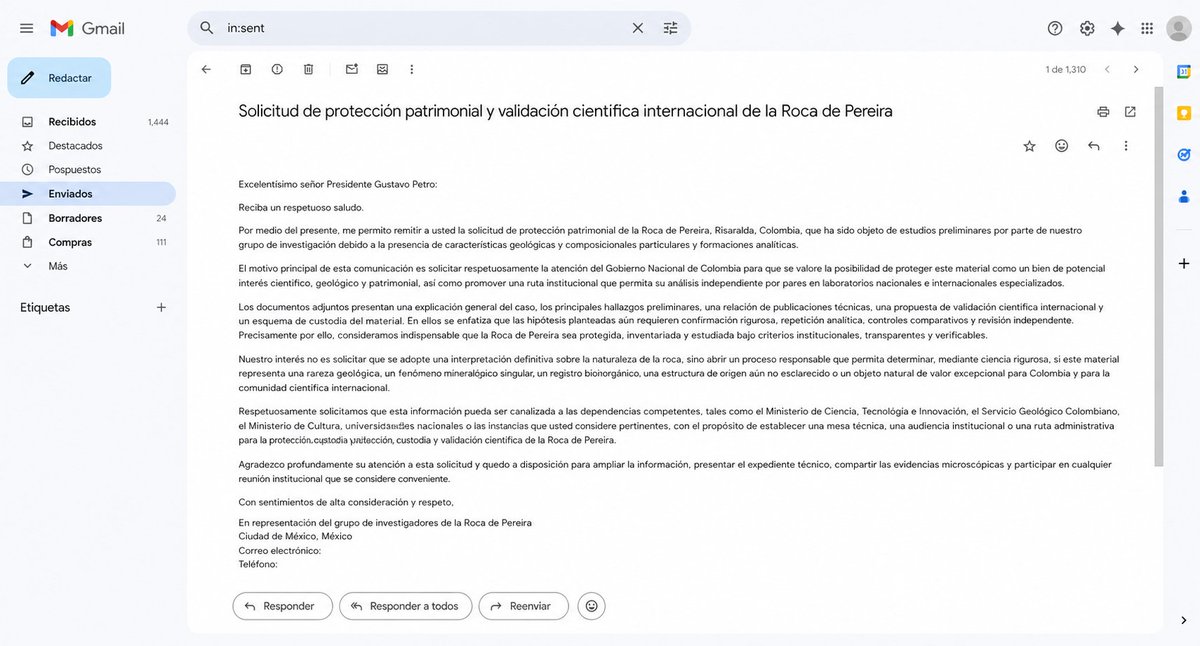 ArcangelMo74771's tweet photo. Compartimos el correo oficial enviado al presidente 📩

La roca es parte de nuestra historia y de lo que somos.
Cuidarla es responsabilidad de todos.

Lo que es nuestro, se queda con nosotros. https://t.co/0N4SzydEuI
