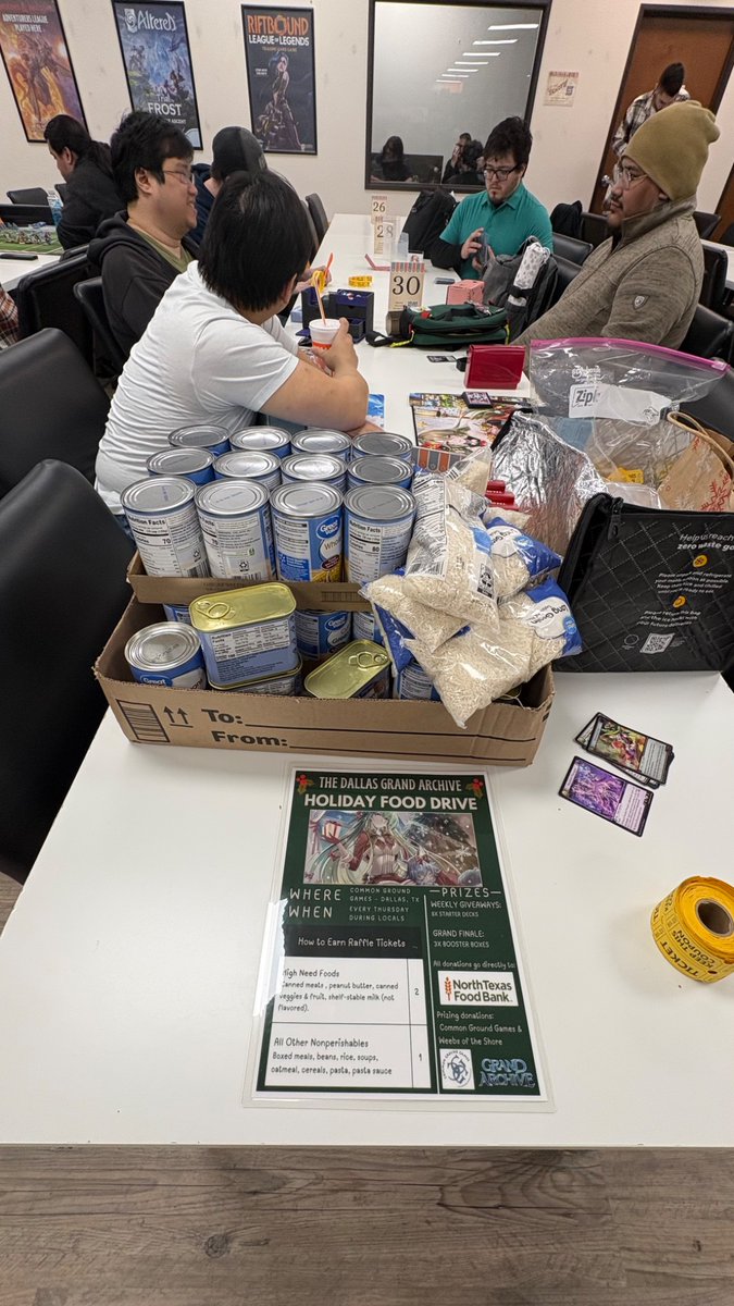 MurgleYT's tweet photo. @grandarchivetcg For me, I think starting a locals scene for my favorite LGS (thank you Shinja for your support) and our holiday food drive both stand out. Also, my wife pulling our first CSR at the Worlds Re:Co deck event was also really cool! https://t.co/Inzv8zPTlP