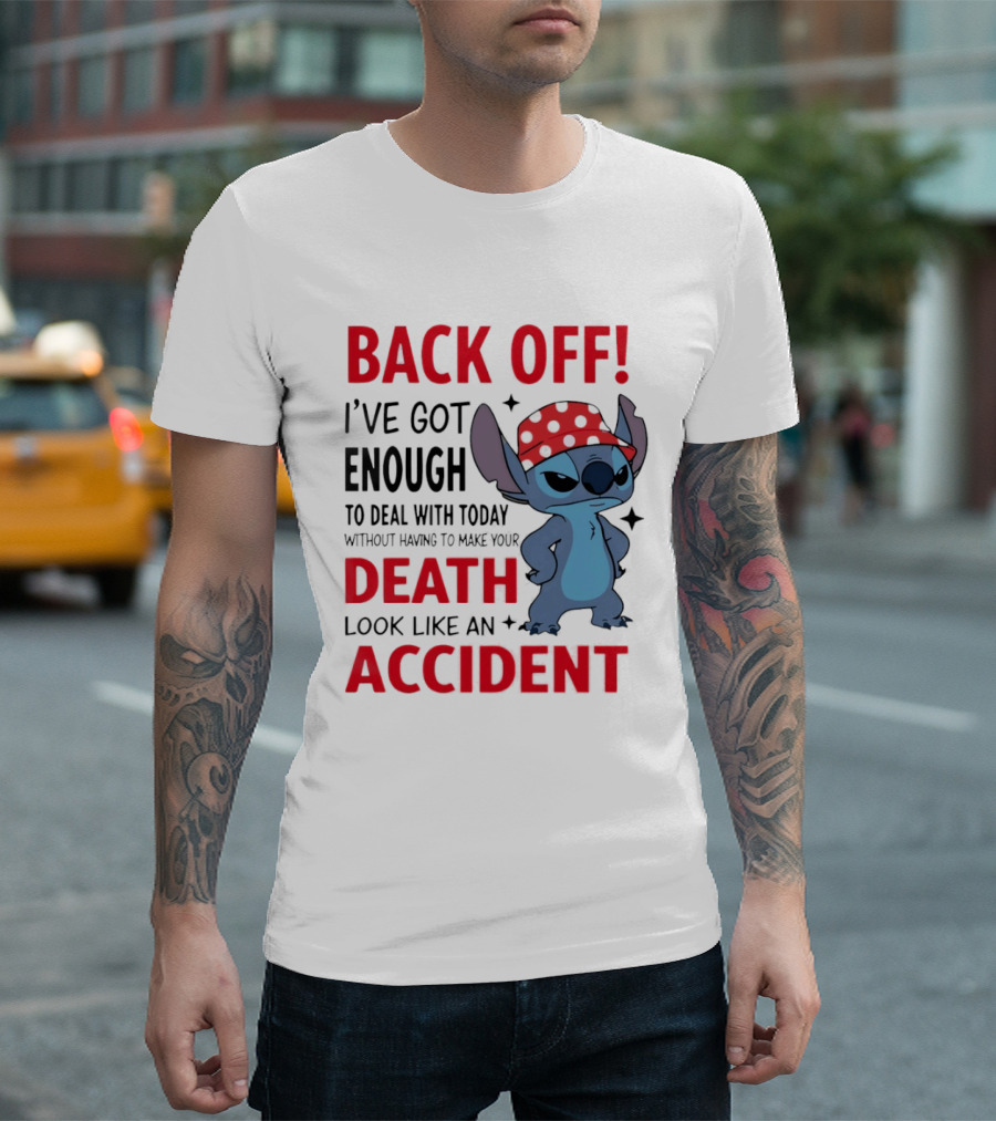 feriziabrand's tweet image. Okay but seriously: this "Back Off I've Got Enough to Deal with Stitch in Red Bandana Today" tee is just the vibe I need when things get too chaotic! 😂 Anyone else feel like they need this in their life? ferizia.com/product/t-shir…

#Stitch #Tshirt #FunnyTees
