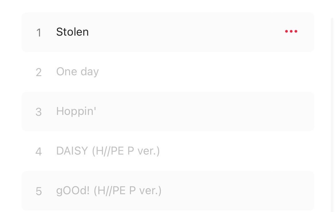moooon1m's tweet photo. 하입프린세스 데뷔 미니앨범 17.7 트랙리스트

1. Stolen
2. One day
3. Hoppin'
4. DAISY (H//PE P ver.)
5. gOOd! (H//PE P ver.) https://t.co/4brUKvuhGg