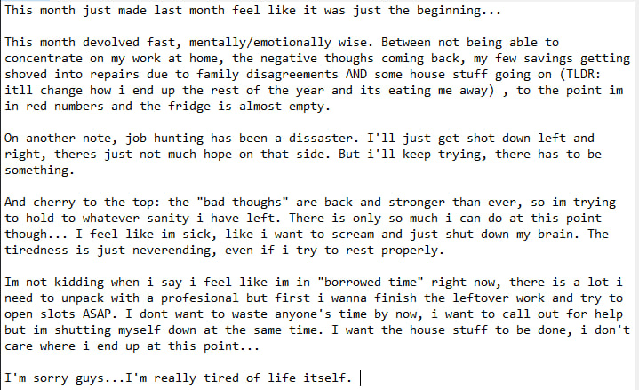 PixlWarren's tweet photo. I can't make any more promises at this point, nor i have the strenght to do so. I'll just do what i can...  If anyone can aid us, I'll drop the KO-FI link in the next post...

That aside, my apologies for being so silent. Sincerely thanks, to y'all for everything. https://t.co/6dufoeeZlV