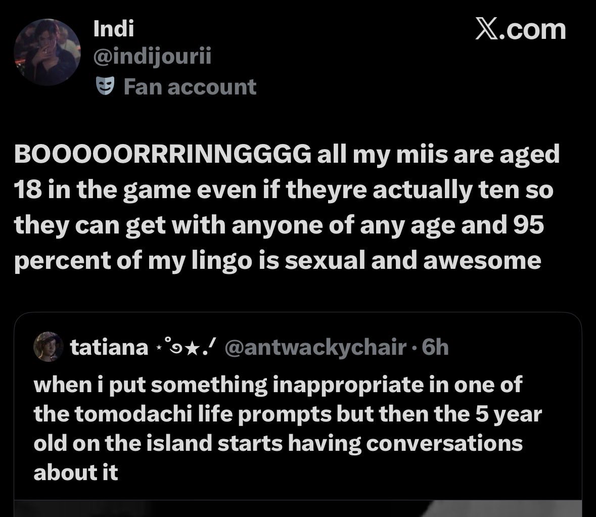 antwackychair's tweet photo. oh so you’re fucking weird ok. IMMEDIATE block https://t.co/BqLX0I9p38