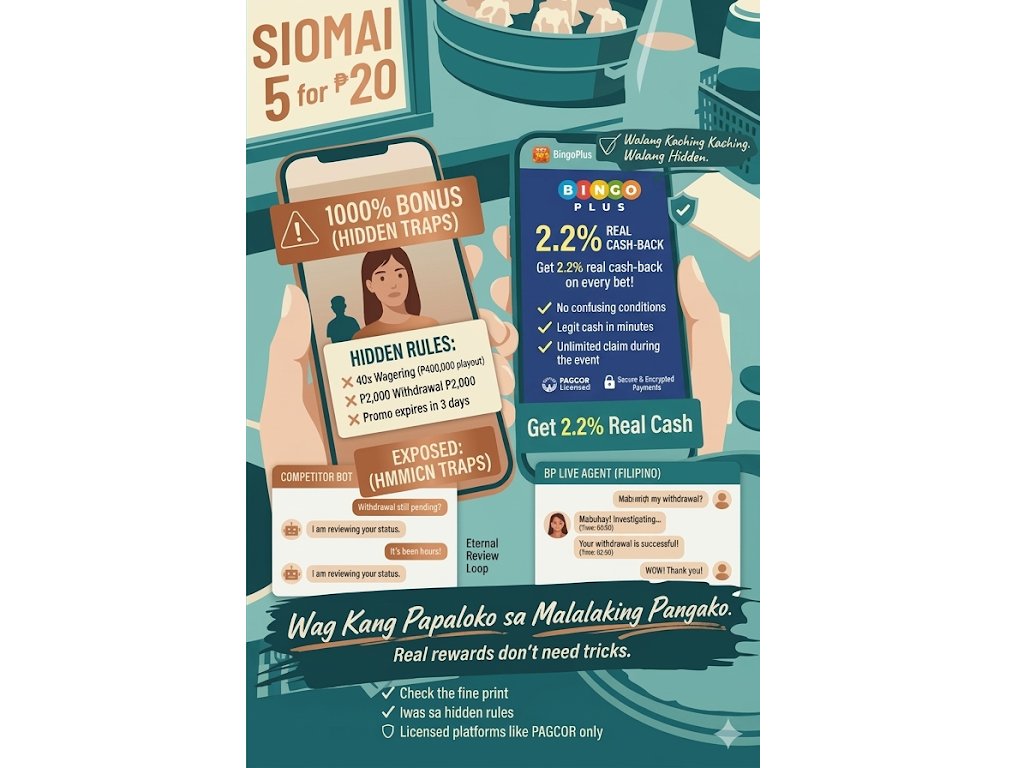JaredMcwilliams's tweet photo. Nanalo ka nga, pero nakuha mo ba? Huwag magpa-trap sa "Eternal Review Loop" ng mga fake apps. Sa BingoPlus, ang panalo mo ay cash-out agad. Tunay na legit! https://t.co/006vmQrMPw