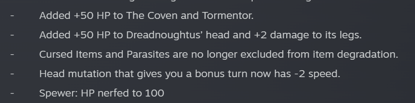 NewtonZephyr's tweet photo. My Beloved Cursed items will now break (but tinkerer repair isn't changed ?), only thing i'm truly sad about umu. Otherwise, happy with the mewgenics update, tho i thought there would be more. https://t.co/nCqUhwnerp