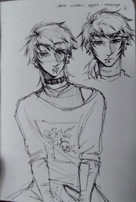 I miss drawing for myself a lil, I miss my ocs, I miss ivantill sm ( new season is so close I'm scared ) 
All I have is my new emo oc without a name yet 