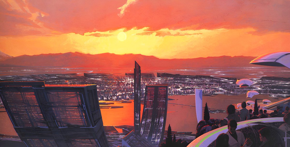 HumanoidHistory's tweet photo. Syd Mead, "Tokyo 2040," 1991. https://t.co/Dia1J8qQtE