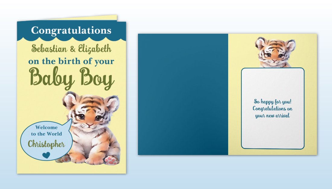 LynnroseDesign's tweet image. zazzle.com/cute_tiger_add…
#newbaby #greetingcards #shopsmall