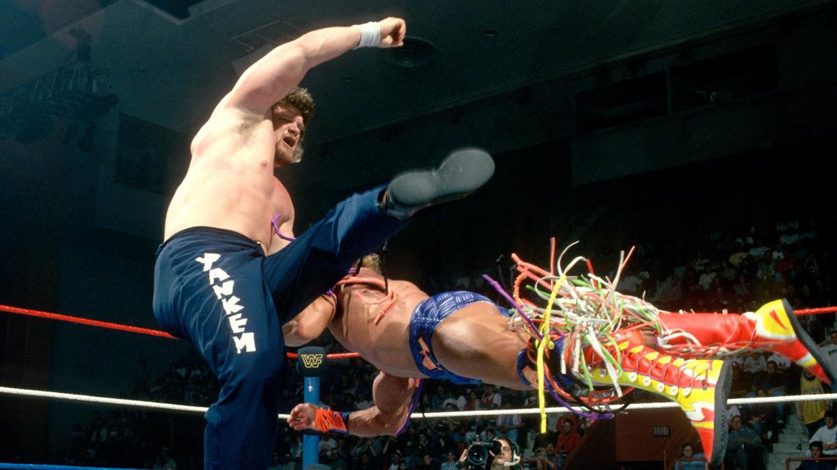 WWFWrestling1's tweet image. On this day in 1996: Ultimate Warrior defeated Isaac Yankem on Monday Night Raw. #WWF #WWE #Wrestling #Kane #UltimateWarrior