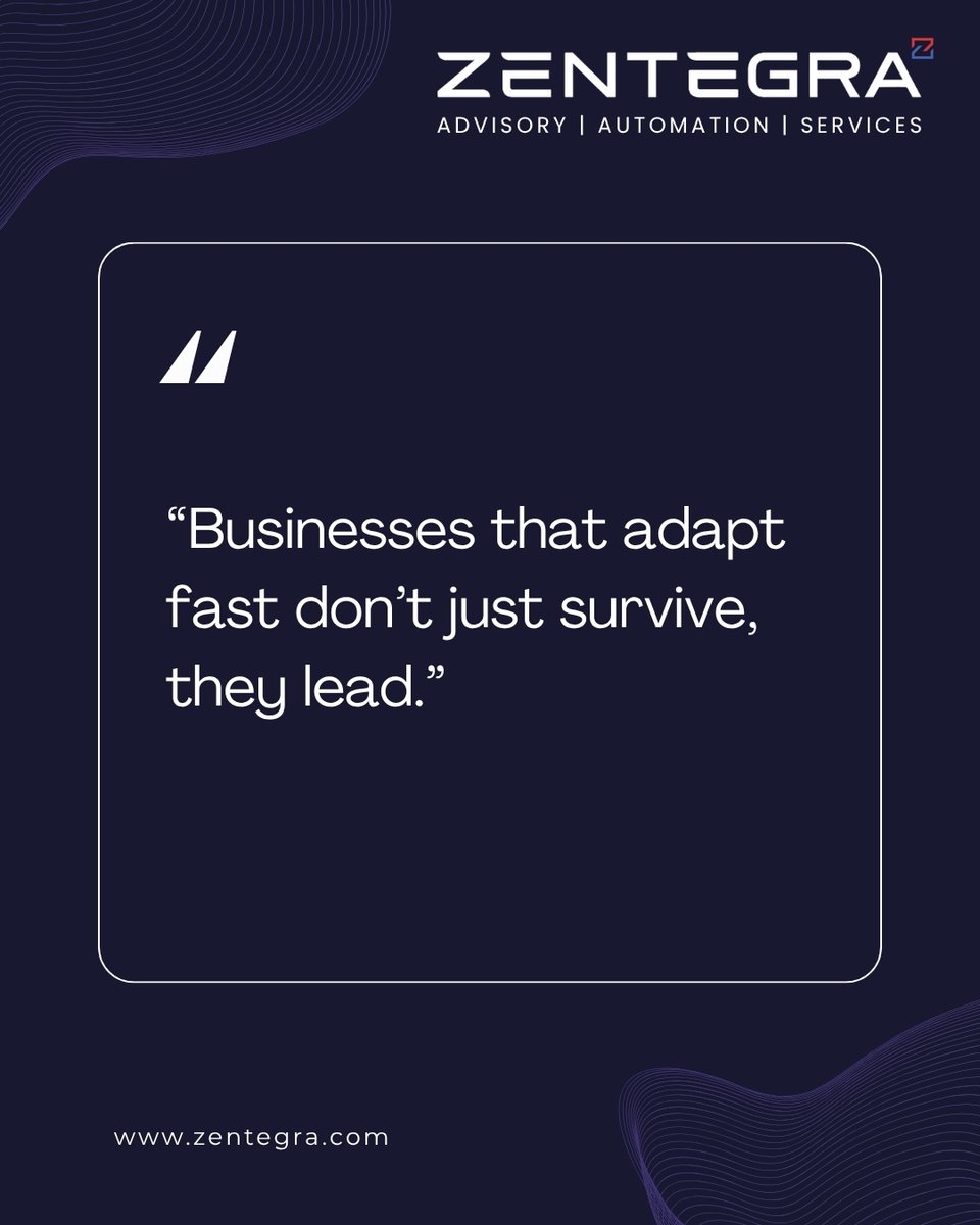 myzentegra's tweet image. Speed isn’t just an advantage, it’s a strategy.
The businesses that adapt quickly don’t wait for change… they drive it. 

#BusinessTransformation #AdaptToChange #DigitalTransformation #AgileBusiness #Zentegra
