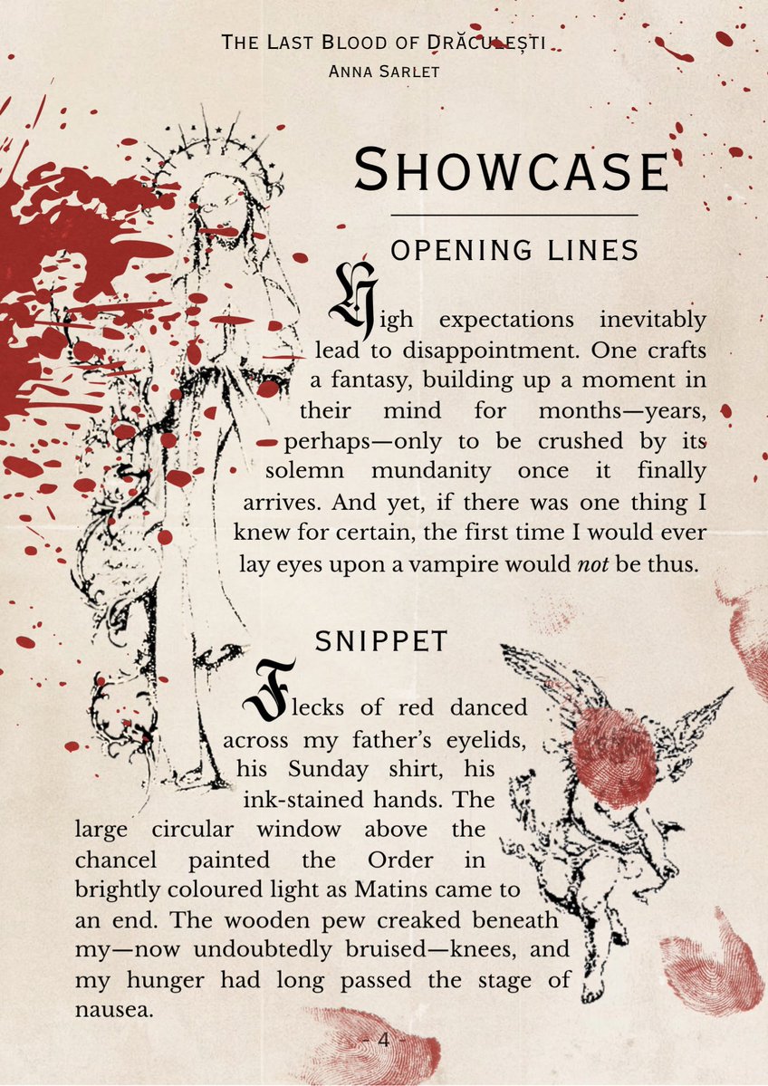 AnnaSarlet's tweet image. Dracula × Frankenstein

introducing THE LAST BLOOD OF DRĂCULEȘTI 🦷🧛⛪️
♱ gothic romance
♱ vampire hunter x vampire
♱ secret, cult-like order
♱ religious trauma
♱ who is the real monster?
♱ love vs. duty

#questpit #W #A #R