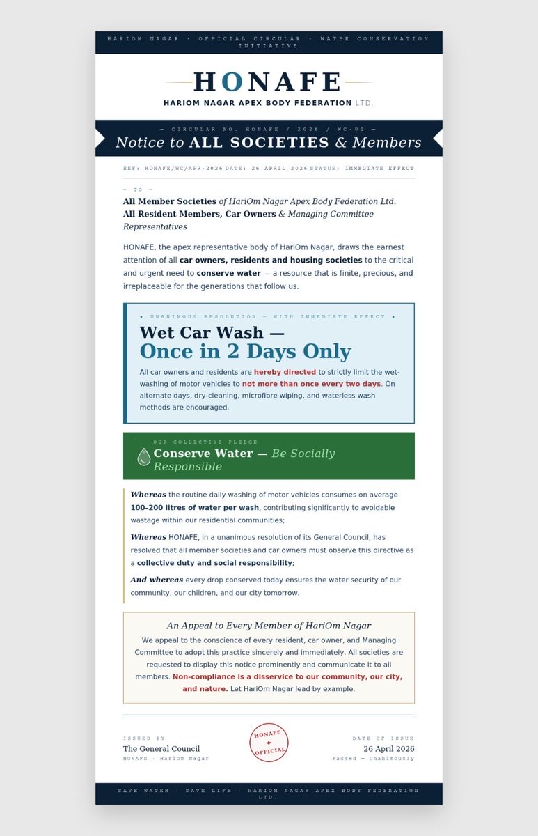 HONAFE_APEX's tweet image. @mybmcWardT need your support to propagate this. #SaveWater