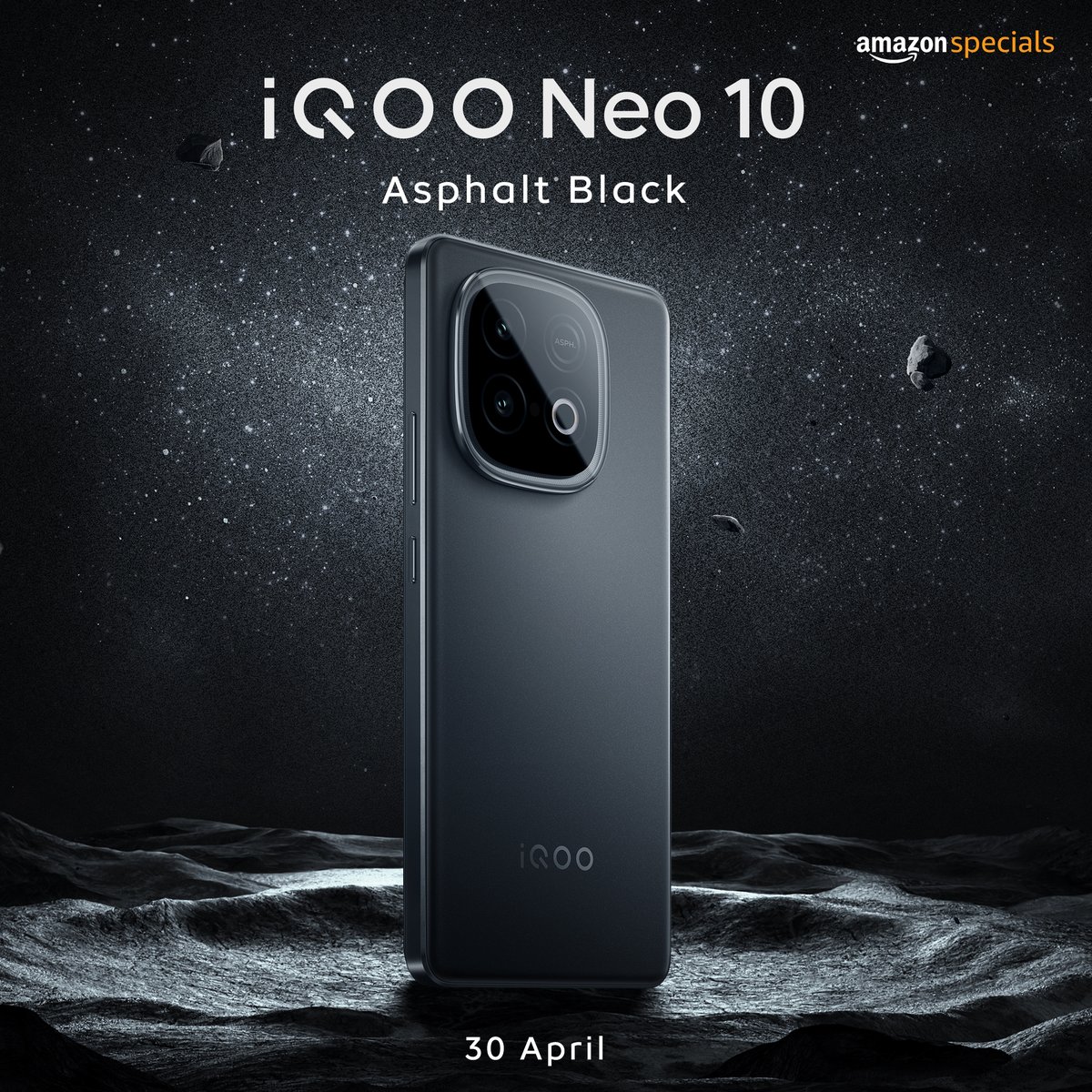nipunmarya's tweet photo. The #PowerToWin just leveled up in Asphalt Black! #iQOONeo10