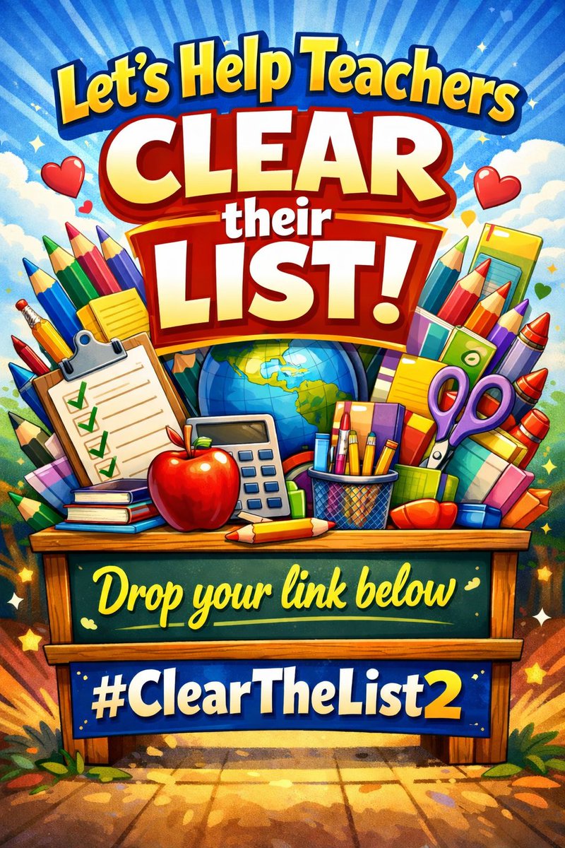 ClearTheList – Helping Teachers Clear Their Lists tweet media