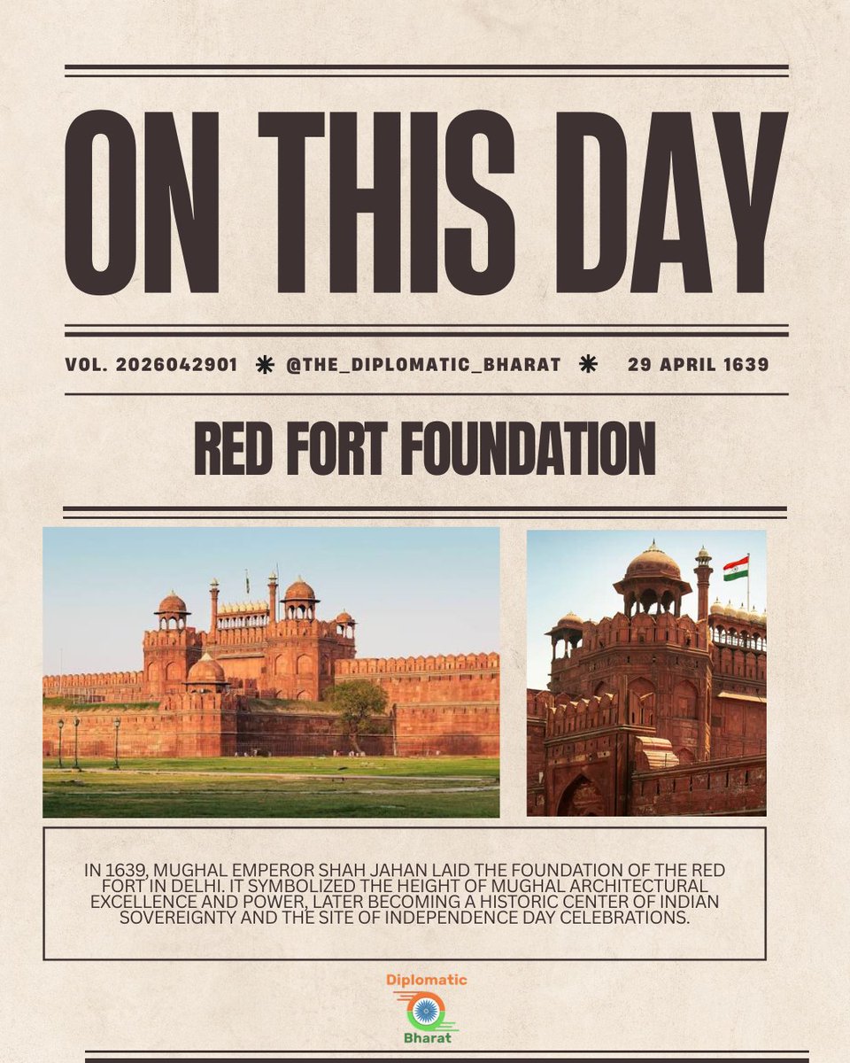 Arunshinde7075's tweet image. On this day, history, art, and rhythm came together 🇮🇳
From the foundation of power to the birth of legends—India remembers its timeless legacy.
#onthisday #indianhistory #redfort #rajaravivarma #ustadallarakh