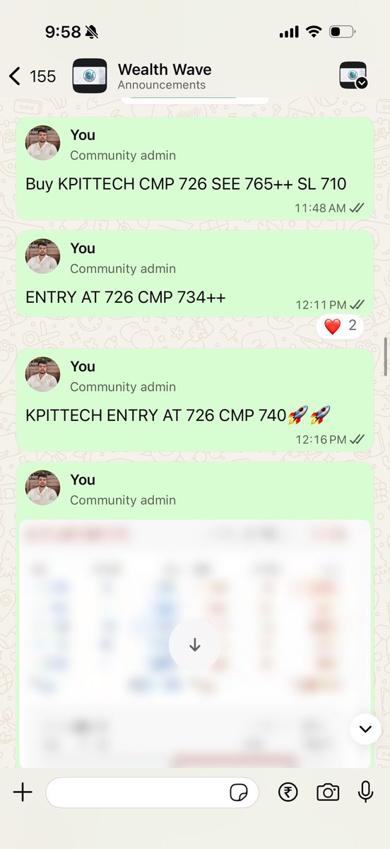vishalz0407's tweet image. #kpittech cmp 756 ENTRY AT 726 in my WhatsApp group 

See 777/800+++ in few days 

#trading #intradaytrading #stocksinfocus #breakoutstocks #nifty #OptionsTrading