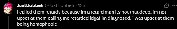 ppdecayman's tweet photo. @JustBobbeh yeah dont believe he would have for a second. he didnt listen to the person who send him legit advice. he didnt even do his own damn research. and you did call people homophobic. https://t.co/pKnvE4BXVF