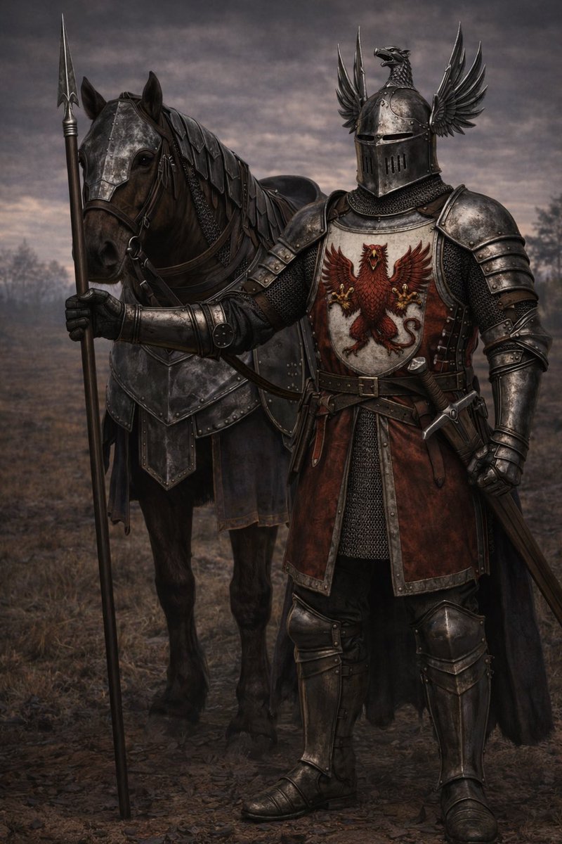 ITelegrafi's tweet image. Order of the Red Gryphon Knight #Knight #medieval #conceptart