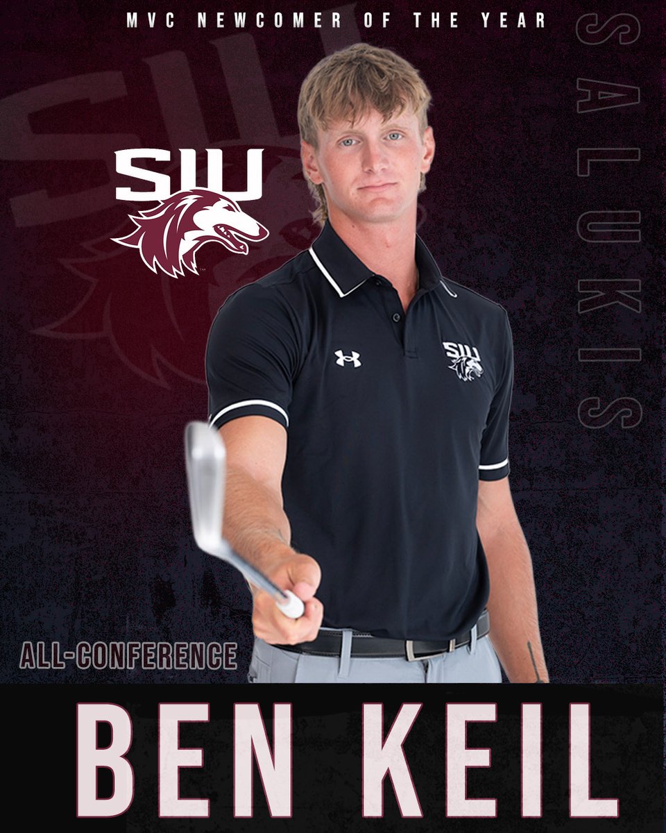 SIU_MGolf's tweet photo. Two top five finishes in the MVC Championship for the Salukis!!

More Honors: 

Anthony De Schutter: MVC Golfer of the year, All-Conference

Ben Keil: MVC Newcomer of the Year, All-Conference

Jaeseung Na: All-Conference https://t.co/fM4n6RV8q5